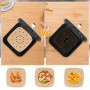 100 Papier Sulfurisé Air Fryer，Perforé Papier Cuisson Air Fryer，Jetable Antiadhésive Sans Huile Papier Parchemin Accessoires pou