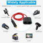 Hoembpn Adaptateur de Prise Allume-Cigare de Voiture 180W Haute Puissance 1 à 2 Voiture Allume Cigare Socket 18AWG,12V/24V Doubl