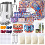 MAISITOO Kit de Fabrication de Bougies de Cire Bricolage,DIY Bougies,Kit Fabrication Bougies Parfumées, mèches de Bougie,Pot de 