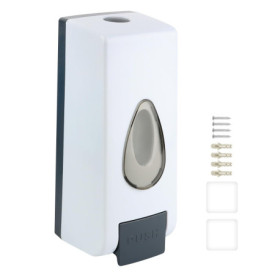 360ml Distributeur de Savon Manuel, Mural Simple tête Distributeur de Savon Liquide, Distributeur de Shampooing, Gel Douche de S