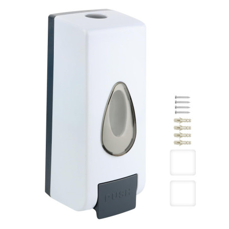 360ml Distributeur de Savon Manuel, Mural Simple tête Distributeur de Savon Liquide, Distributeur de Shampooing, Gel Douche de S