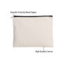 Misazy Pochette Tissu Zippée, 10 Pièces Pochette en Toile Vierge Toile Trousse Pochette Tissu Pochon Tissu Sachet Tissu pour Pei