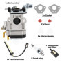 Kit de Carburateur Debroussailleuse Kits de Carburateu, Carburateur pour Moteur de Débroussailleuse Bougie D'allumage et Filtre 