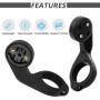 Support Compteur Velo Support GPS Guidon de Vélo Compatible avec Garmin Edge 530 540 520 510 500 200 130 20 25 800 810 820 830 8