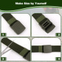 3 Pièces Ceinture en Nylon Homme Ceinture Homme Tissu Ceinture Tissu Réglable Sangle de Ceinture Tissus Homme Ceintures Homme Un