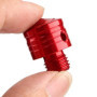 Duokon M10×1.25 Vue Arrière en Aluminium, Bouchon à Vis de Moto Universel Vue Arrière pour Scooter/Moto (rouge)