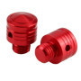 Duokon M10×1.25 Vue Arrière en Aluminium, Bouchon à Vis de Moto Universel Vue Arrière pour Scooter/Moto (rouge)