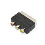 WICAREYO Câble AV avec adaptateur 3RCA vers péritel pour N64 NGC SNES 6 pieds/1,8 m Câble audio vidéo composite avec adaptateur 