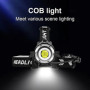 Lampe frontale rechargeable 300000 lumens, lampe frontale LED ultra lumineuse XHP90 avec fonction banque d'alimentation, lampe f