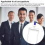 5 Pcs Porte Carte Transparent, Badge Transparent Plastique, Imperméable à l'Eau des Porte-Badges, Étui pour cartes d'identité, p