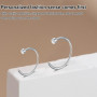 DMNQ 6 Pièces Faux Piercing Faux Piercing Nez Faux Anneau Nez Piercing Nez Anneaux Ensemble 8Mm/10Mm Piercing Nez Septum Oreille