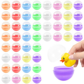 Neikafan 100 Pièces 2.8cm Mini Boule Transparente à Remplir Boule de Noel Transparente,Sphere Plastique,Boule en Plastique A Rem