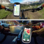 LEMEGO Support Téléphone Vélo Etanche Réfléchissant, Sacoche Guidon Cadre Vélo VTT, Rotation 360° avec Espace Rangement Ecran Ta