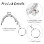 Arc en Métal Cadre Baiser Fermoir Serrure Semi-Circulaire Sac À Main Sac Cadre Fermoir Serrure Fermoirs Craft Cadre avec Porte-c