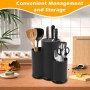 3 en 1 Blocs à Couteaux Vides Universel, Support à Couteaux De Cuisine, Rond Rangement Couteaux de Cuisine, Porte Couteaux Usten