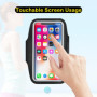 Brassard de Sport, Brassard de Course avec Poche Écouteur, Brassard de Téléphone Portable Résistant à l'eau pour Tous Les Smartp