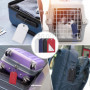 Blendura 4 Étiquettes à Bagages En Pu, Avec Carte D'Information Personnelle, Etiquette Pour Valises Et Sacs De Voyage