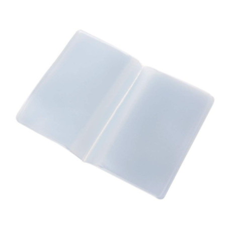 Chiic 1 Pièces Pochette de Carte en Plastique Porte-Cartes de Visite 10 Pages 10 Emplacements ou 10 Pages 20 Emplacements ou 10 