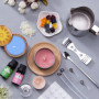JOTOL Kit de Fabrication de Bougies Bricolage DIY, avec Descriptif, Inclure 4 Paquets de Cire de Soja,8 Boîtes de Pots,80 Mèches