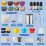 JOYBOY Kit de Fabrication de Bougies, Kit Parfumées DIY Bougies avec de la Cire de Soja,Pichet Verseur pour Bougies d'art et d'a