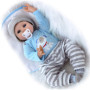 antboat Reborn Poupée Bébé 22 Pouces 55 cm Silicone Souple Vinyle Charmant Reborn Garçon Simulation Nouveau-Né Jouet Réalité Fai