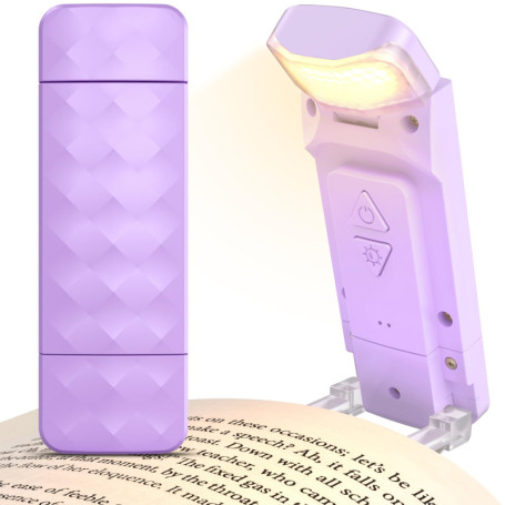 Mexllex Lampe de Lecture, Liseuse Lampe lecture pour lire au lit lampe livre lecture Rechargeable 3 Couleurs Protection des Yeux