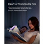 Mexllex Lampe de Lecture, Liseuse Lampe lecture pour lire au lit lampe livre lecture Rechargeable 3 Couleurs Protection des Yeux