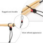 MiOYOOW 4PCS Sangles Canne à Pêche Élastiques, Liens Rapides pour Canne à Pêche avec Sangles Cordon Serrage pour Cannes à Lancer