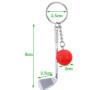 Porte-clés,2 pièces porte-clés de golf,Trousseau De Golf Cadeau,Golf Racket Keychain,Sport Porte-clés,porte-clés en métal,Porte-