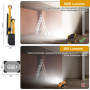 50W Projecteur LED, 5000LM Super Brillant Projecteur LED Extérieur IP66 Etanche, Éclairage de Sécurité Extérieur pour Terrains, 