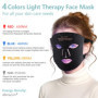 Masque LED Visage Luminothérapie,Masque de Thérapie Lumière Rouge,Masque Facial Led Visage Rajeunissant,Masque Lumière Proche In