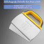 2 Pièces Grattoir à Pâte, Spatule à pâte en Inoxydable, Grattoir à Pâte en Plastique Coupe Pâte, Coupe Pizza avec Poignée et éch