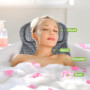 UCAMP Oreiller de Bain,Coussin de Bain avec Technologie 4D-Air-Mesh et 6 ventouses,Coussin Baignoire pour la tête,Le Cou,Le Dos 