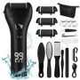 UCAMP Râpe Ponceuse Pieds Electrique,Kit de Pédicure Professionnel Anti-callosités,Râpe à Pieds Étanche Portable pour Peau Morte
