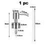 1 Piece Pompe Savon, Tête de Pompe avec Tuyau, Embout de Rechange en INOX pour Distributeur Savon Liquide Standard 28/400, à Fin