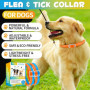 Collier Anti Puces pour Chien, 4 Pièces Anti Tiques pour Chien, Réglable et Imperméable, Sûr et Naturel, Longueur 60cm, Protecti