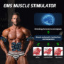 SEVEKO Ceinture Abdominale Electrostimulation, Appareil Electrostimulation Abdominale, Entraînement Abdominal EMS Rapide, Effica