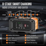 Chargeur de Batterie Intelligent 10A, 12V 24V LiFePO4 Chargeurs de Batterie pour Auto, Mainteneur de Automatique avec Compensati