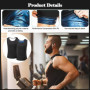 DUGEGAYL Debardeur Sudation Homme, Vêtements de Sudation, Gilet de Minceur Fitness T-Shirt Effet Sauna Sport Body Shaper, pour E