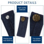 4 Pièces Rallonge Bouton Pantalon,Bouton D'extension De Taille En Denim,Ajustable Button Extenders,Eextension de bouton pour Jea