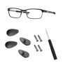 HiCycle2 Plaquettes de nez à visser en titane pur pour lunettes de soleil Oakley et Tom Ford avec vis et jeu de tournevis