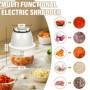 Mini Hachoir Électrique 350ml Hachoir Rechargeable USB Mini Hachoir Oignon pour Oignon Ail Viande Légumes etc Mini Hachoir Alime