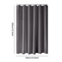 Ciusdkler Rideau Douche 180x200, Rideaux de Douche Robuste, Tissu de Rideau Baignoire Lavable, Gris Foncé
