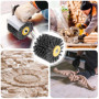 Brosses abrasives : grain 80 120 x 100 mm brosse en nylon, rouleau abrasif, brosse en nylon pour machine à satiner roue de tréfi