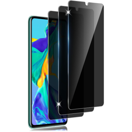 Vsjnk Verre trempé pour Huawei P30 Anti-Espion Protection D'écran, 3 Pièces protector HD Vitre 9H Glass Anti-Rayures