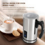 OZAVO Mousseur à Lait Electrique 500W 300 ML Chauffe Vite Mousse Froide ou Mousse Chaude avec Revêtement non-adhésif en Acier In