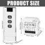 Kit de commande de volet roulant sans fil - Compatible avec interrupteur sans fil 230 V - Pour volets roulants, stores, stores, 