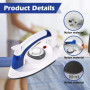 Molbory Mini fer à repasser à vapeur pliable pour voyage, 700 W, avec réglage de la température variable, fer à vapeur portable,