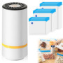 Machine à emballer sous vide avec 15 sacs sous vide, pour aliments secs et humides