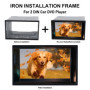 Cadre de montage universel pour radio de voiture 2DIN - Double cadre en métal - Support de montage fascia - Pour autoradio doubl